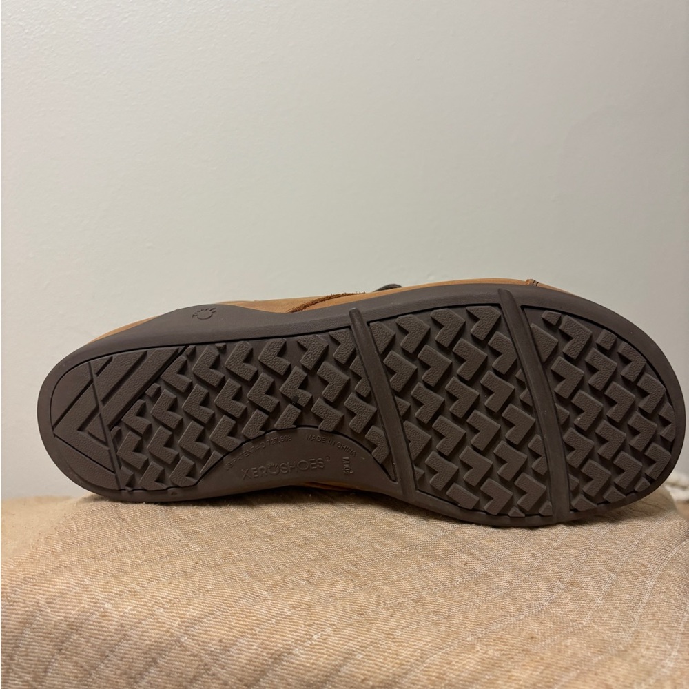 Xero Shoes Denver Leather Barefoot Boots Brown Tan Men’s 10.5 Mint! - Picture 8 of 12